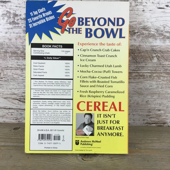 The Breakfast Cereal Gourmet By David Hoffman Cookbook 2005 Hardcover - Picture 2 of 11